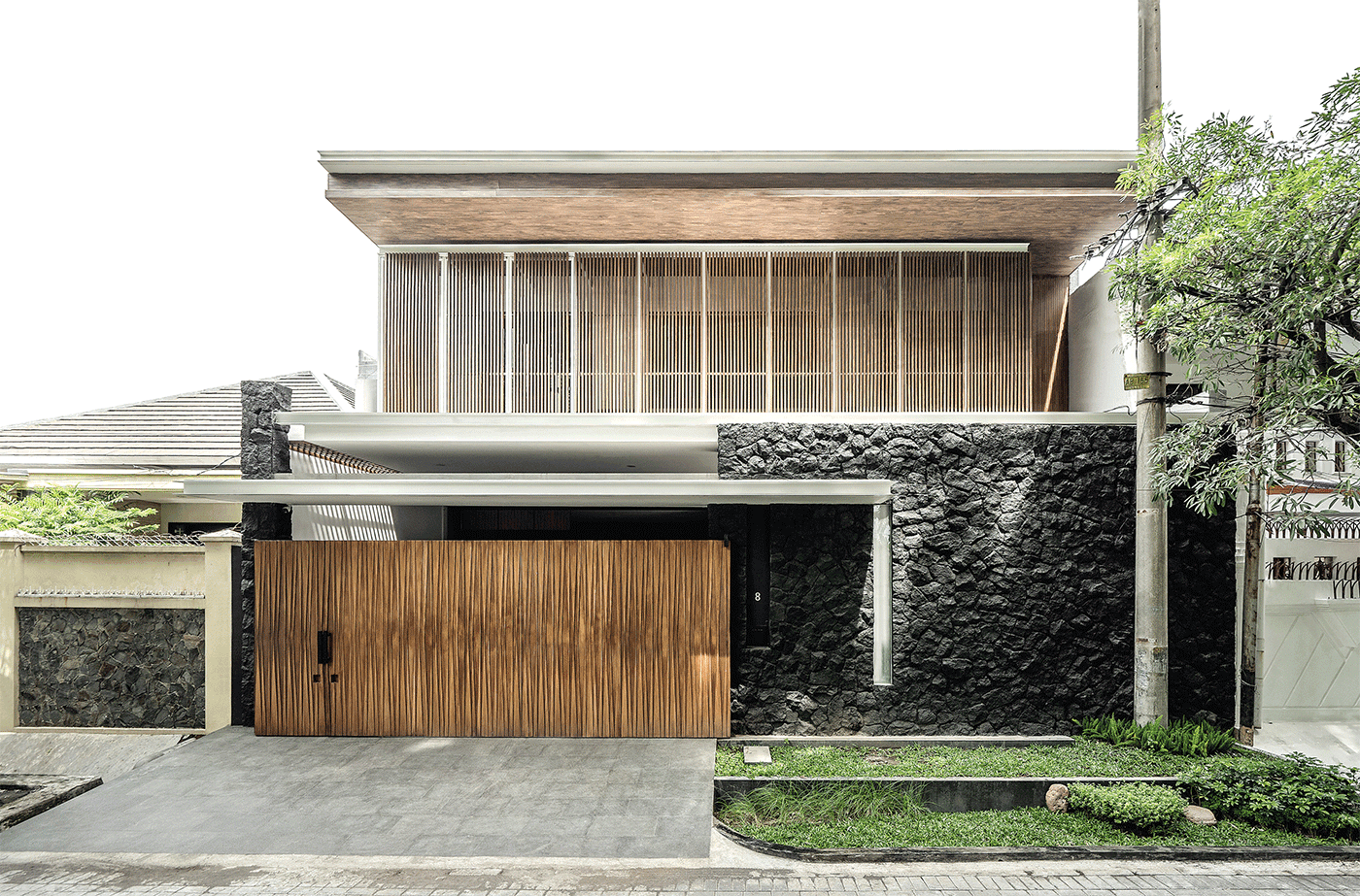 Be House Kental Aksen Kayu, Vibe Natural Modern - Image