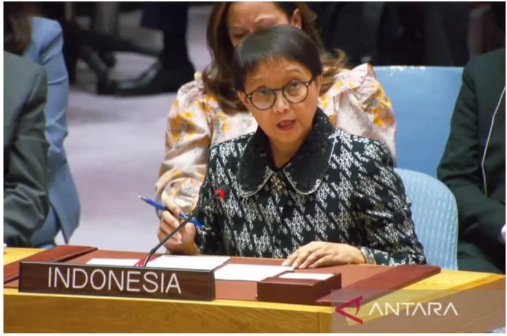 Menlu Retno Sambut Baik Resolusi DK PBB untuk Gencatan Senjata di Gaza - Image