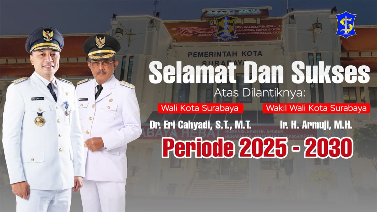 Kembali Pimpin Surabaya, Wali Kota Eri Cahyadi dan Wawali Armuji Terima Dukungan dari Berbagai Elemen - Image