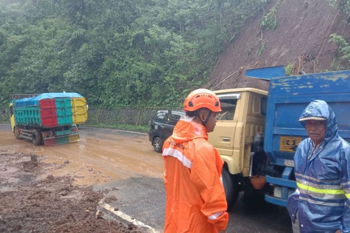 BPBD Sebut Akses Malang-Lumajang Sempat Terputus akibat Tanah Longsor - Image