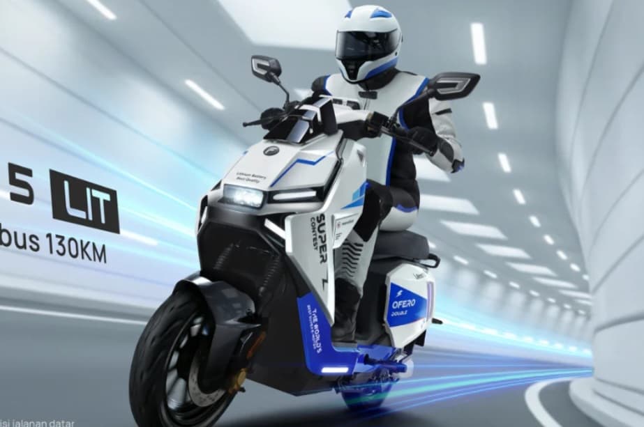 Motor Listrik Desain Futuristik Mampu Tempuh 130 KM Harga Tak Kuras Kantong - Image