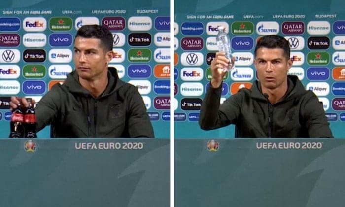 Cristiano Ronaldo Singkirkan Botol Coca-Cola, Federesi Kena Imbasnya - Image