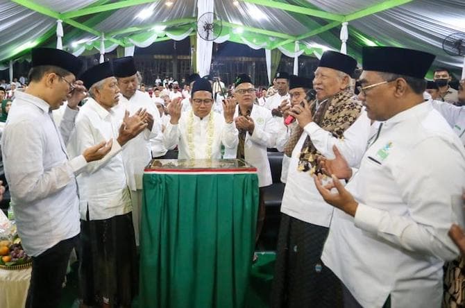 JQH NU Gelar Khataman Alquran Doakan Gus Mahaimin untuk Pilpres 2024 - Image